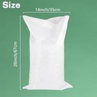 14  x 26  Uv Resistant Ultra Durable Empty White Woven Polypropylene Sandbag
