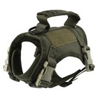 Tactical Cat Dog Harness Leash Adjustable Vest Military Patches Walking Training
