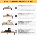 Veehoo Cooling Chewproof Elevated Dog Bed Sleep Slope Headrest Raised Pet Cot