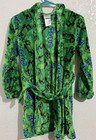 Minecraft Boys Hooded Fleece Robe Creeper Graphic Green blue black L  10 