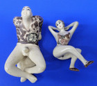 Vintage Japanese Netsuki Shunga Erotic Pose Resin Couple Man Woman