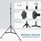 10x7ft Adjustable Photo Video Studio Backdrop Stand Support Kit   Carry Bag