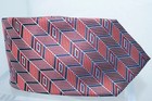 New Ermenegildo Zegna Men s Red Tie Striped Silk Neckwear Classic