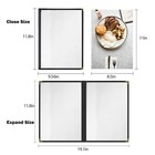 10 Pack 8 5  X 11  Restaurant Menu Covers Double Fold 2 Page 4 Views Menu Holder