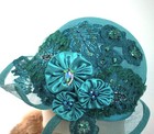 1920s Vintage Style Wide Brim Flapper Party Hat