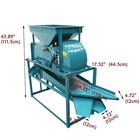     Vibrating Screen Shaker With Air Blower 2 Layers 8 4mm Grain Seed Cleaner 220v