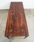 Mid Century Danish Modern Coffee Table Rosewood Leaf Black Surfboard Rectangle