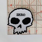 Zero Skateboards Rare Vintage Skull Iron On Patch Embroidered 1990 s Skate Sk8