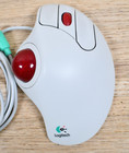New Logitech Trackman Marble  Wheel Thumb Ball Pc ps 2 Mouse T-cl13