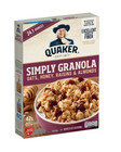 Quaker Simply Granola Breakfast Cereal  Oats Honey Raisins   Almonds  24 1 Oz