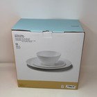 Arch Studio 12-pc White Opal Glass Dinnerware Set  Service For 4