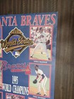 Vintage Atlanta Braves 1995 World Series Champions Poster Rare 22 x 34 