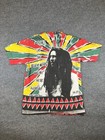 Vintage Bob Marley All Over Print Aop T Shirt Rasta Reggae Made In Usa Size L