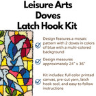 Leisure Arts Latch Hook Kit Doves  24  X 36   Latch Hook Kit  Rug Kits  Rug
