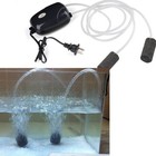 2 Air Bubble Disk Stone Aerator Aquarium Fish Tank Pond Pump Hydroponic Oxygen