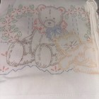 Standard Pair Of Pillowcases Unembroidered Vintage Nos Cotton Teddy Bear Kitty