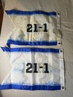 Us Coast Guard Auxiliary 21-1 Pennant Flags Lot Of 2 Vintage Nautical