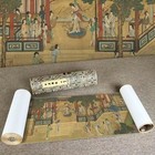 Excellent Chinese Antique Long Painting Scroll About Beauties By Qiu Ying      