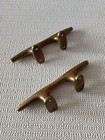 Pair Of Vintage Bronze 6 3 4  Herreshoff Style Cleats  Drawer door Handles