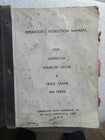 American Crane 500 Series Truck And Crawler Crane Operator s Instruction Manual