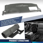 Tpe Dash Cover For Silverado Sierra Avalanche Yukon 2007-2014 Gray