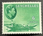 Travelstamps  1938 Seychelles Stamps Scott  129 - 6 Cent Fishing Boat - Mnh Og