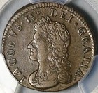 1691 Pcgs 35 Ireland Farthing James Ii Limerick Irish Coin Pop 1 0  25092401c 