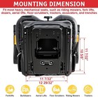 Universal Tractor Seat Highback Low Suspension W adjustable Backrest Slide Rails