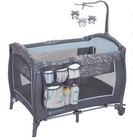 Nursery Center Playard Portable Crib Baby Trend Trend-e Starlight Blue