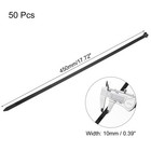 Cable Zip Ties 18 x0 39   50 Pcs Self-locking Wire Ties  120 Lbs  Black