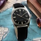Vintage Omega Gen  ve Automatic Date Black Dial Steel Men Watch  166 041 C 1969