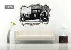 Vintage Rat Hod Car Pickup Truck Hot Rod Car 3d Wall Sticker Vinyl Decal Mural