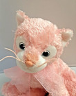 Ty Silk Beanie Buddies Carnation The Cat Kitty Pink Plush 2004 Blue Eyes