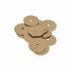 Mid-east Nickel Plated Brass Tambourine Jingles 100-count  blemished