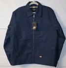 Dickies Men s Insulated Quilted Eisenhower Full Zip Navy Work Jacket  Sz  L Long