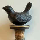 Jan Barboglio Iron Dove Whiskey Stopper Hand Forged Sculpture Signed
