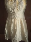 Vintage Embroidered Cotton Apron Cotton Yellow Women s Handmade 50s