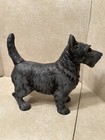 Antique Hubley Cast Iron Scotty Doorstop Weathered Paint