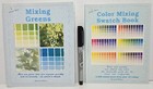 2 Book Lot Color Mixing Swatch Book Art Guide Mixing Greens Michael Wilcox