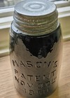 Midget Pint  Black Purple  Mason s Patent Nov 30th 1858 Jar