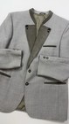 Vintage Wool Blend Trachten Jacket Gray Olive Oktoberfest Blazer Men M L