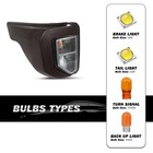 Led Tail Light Assembly For 2020-2024 Explorer Left Right Side Dark Red Smoke