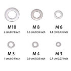 660 Pack 304 Stainless Steel Washers Flat Washer Assortment Set Kit 6 Sizes