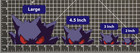 Gengar Pokemon Sticker Decal -peeker Peeking- 4 Different Sizes