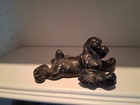 Vintage Handmade Cocker Spaniel Figurine- Made In Pinehurst Ga