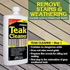 Premium Teak Care Pint Size Kit 81216 Cleaner  Brightener   Golden Teak Oil