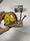 Vintage Tin Litho Wind Up Snail Toy W  Box China No Key Retro Clockwork