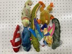 Ty Beanie Plush Fish Alligator Frog Lizard Lot 8 Small Stuffed Animal Toys