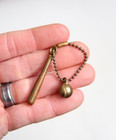 Vintage Keychain Baseball Bat Ball Toy Premium Prize Gumball Machine Toy Charm