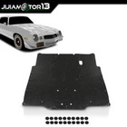 Hood Insulation Pad Heat Shield Fit For 80-81 Chevrolet Camaro Black Front